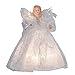 Kurt Adler 10-Light 9-Inch White Angel Treetop