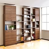 天井突っ張り オープンラック PROVA2 (プローバ2) 幅45cm 184~270cmの天井高対応 (ダークブラウン)