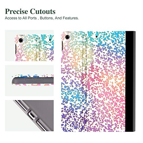 Ipad 10.2 Inch Case for 8th Generation(2020) /7th Generation (2019), Lokigo Pink Composition Book 10.2 Inch Ipad Cover Slim Lightweight Shell Hard Back Cover with Multi-Angle Stand Auto Sleep/Wake