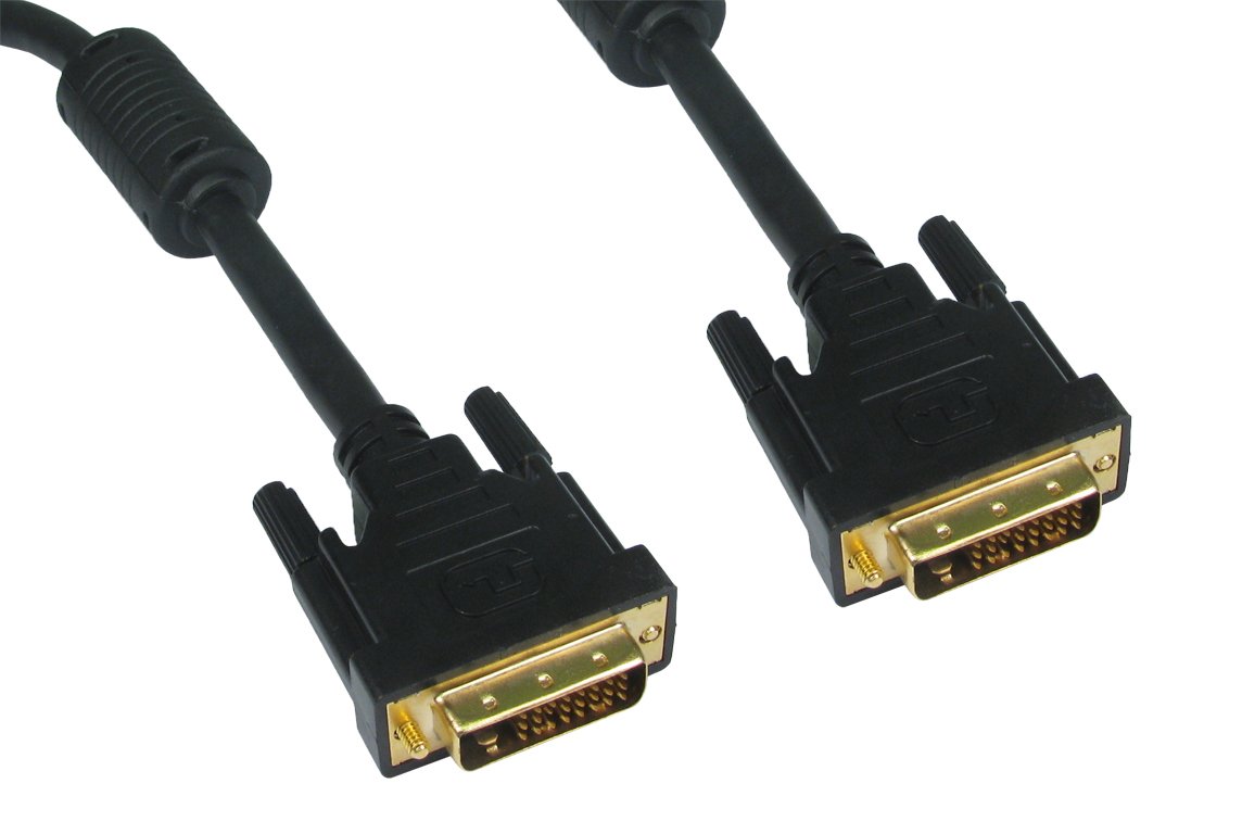 World of Data 10m DVI Cable - 24k Gold Plated - Video Lead - For HDTV including Plasma, LCD, LED, 3D - Dual Link - 24+1 pins