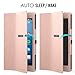 MoKo Case for All-New Amazon Fire HD 8 Tablet (7th Generation, 2017 Release Only) - Slim Folding Stand Cover for Fire HD 8, Rose Gold (with Auto Wake / Sleep)