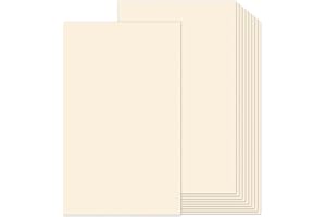 8.5x14 Cream Cardstock Blank Cover Stock Thick Paper 100 Sheets, Goefun 80lb Heavyweight Legal Cardstock Printer Paper For Arts and Crafts, Posters, Brochures, Menus