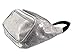 Metallic Silver Fanny Pack, Waist Bag For Parties And Concerts (Sparkle Silver)