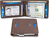TRAVANDO Slim Wallet with Money Clip AUSTIN RFID Blocking Card Mini Bifold Men