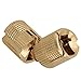 BQLZR 14mm Hidden Invisible Concealed Copper Hinge for DIY Wooden Door Pack of 4