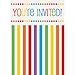Rainbow Birthday Invitations (5.5” x 4”) - 8 Count, Fun & Vibrant Design, Premium Paper Party Invitations For Parties & Events