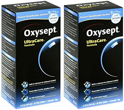Oxysept Amo UltraCare Disinfecting, Neutralizing & Storage System For Soft Contact Lenses (2 Pack)