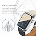 TAURI [6-Pack Screen Protector for Apple Watch 40mm/38mm (Series 5/4/3/2/1 Compatible), Liquid Skin Max Coverage Anti-Bubble HD Flexible Film