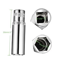 QLXHBOT 1/4 Inch Drive 10mm 6-Point Deep