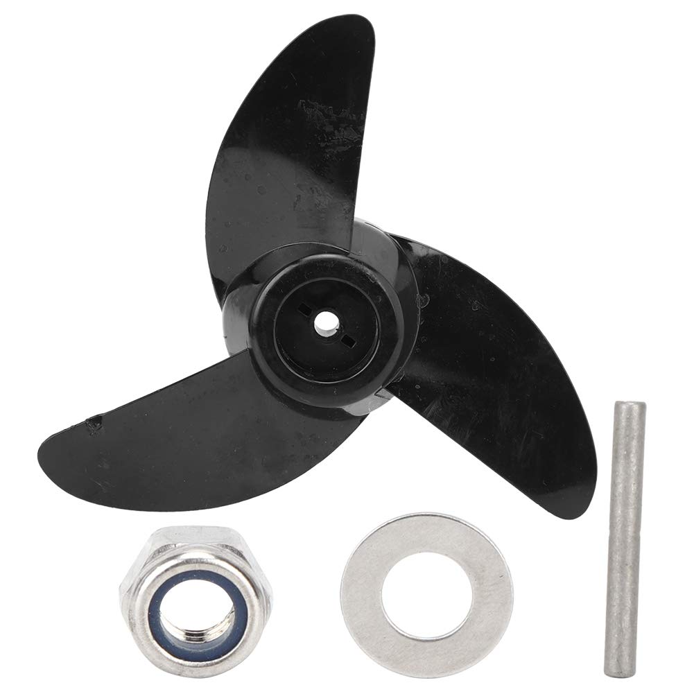 QANYEGN Marine Thruster Three Blade Propeller, Electric outboard Motor Prop, Electric Trolling Motor Outboard Props for Electric Motorboat Marine