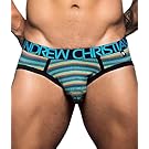 Riviera Brief, Aqua Stripe, Large