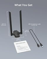 BrosTrend AX1800 USB WiFi 6 Dongle Dual Band 1800Mbps USB 3.0 view 7