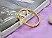 OPK Jewelry Fashion Gold Plated Children's Bangle Heart and Bell Pendant Cuff Bracelets (gold bracelet for baby)