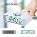 Flip alarm clock,Ddida Travel Alarm Clock, Kids Alarm Clock with Snooze and Touch Sensor Nightlight