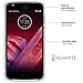 Moto Z2 Play Case Bumper White/Clear Compatible with Moto Mods (Ademite)