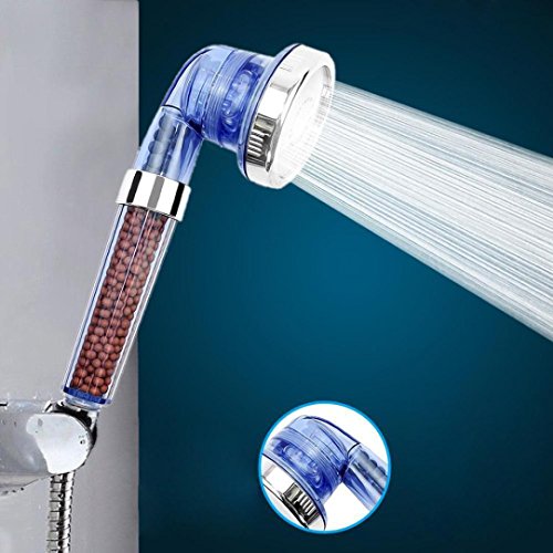 Lowpricenice(TM) High Turbo Pressure Shower Head Bathroom Hand Energy-saving PC Firm Materials Large Rainfall Water Saving Filter Adjustable Showerhead (Tpye 2)