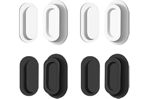 LALOCAPEYO 4-Pack No Drill Self-Adhesive Magnetic Remote Organizer - Strong Adhesive Wall Mount for TV/AC Remotes,Hidden Back