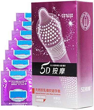SLB Works 24Pcs/Lot 5D Dotted Thread Ribbed G-Point Latex Condoms Contraceptives Big Pa4E7