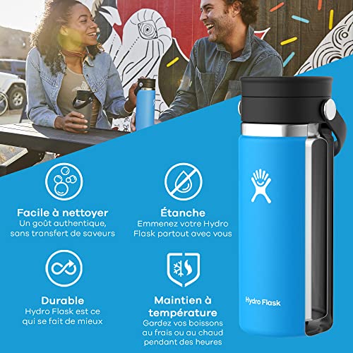 Hydro Flask 16 oz Wide Mouth Bottle with Flex Sip Lid Rain in