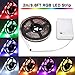 LED Strip Lights Battery Operated, SOLMORE 2m/6.6ft 5050 SMD 60LED Color Changing RGB LED Light Strip Flexible LED Strip Kit Waterproof Strip Lighting for Home Bedroom DIY Party Indoor Outdoor