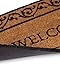 BIRDROCK HOME Welcome Door Mat - Decorative Entry Rug - Outdoor Durable Floor Doormats for Front Door, Entrance, or Cabin - Heavy Duty, Natural Coir for Muddy Feet - 18 x 30 Inch - Vinyl - Standard