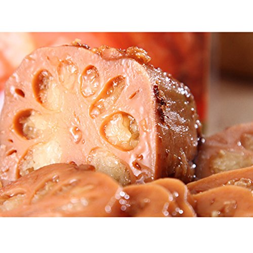 OUYANGHENGZHI Chinese Hang Zhou Local Specialty Glutinous Rice Lotus Root with Osmanthus and Sugar Juice ç³¯ç±³æ¡‚èŠ±èœœæ±èŽ²è—•400g/14.1oz