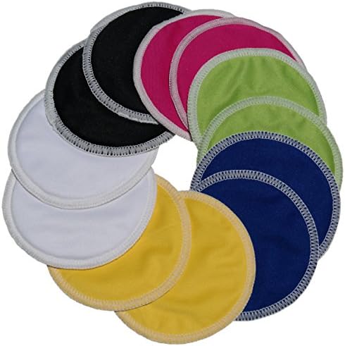 100% Organic Bamboo Nursing Pads by Wilde Tyke (8 Day Pads + 4 Thick Overnight) with Laundry Bag. Washable Ultra-Soft Breastfeeding Pads with Waterproof Layer. Mom-Approved, 1 Voted!