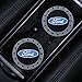 3Pcs Tough Car Logo Vehicle Travel Auto Cup Holder Insert Coaster Can for Ford Focus,kuga,Fusion,Mondeo,Fiesta,Transit, Ranger,F150, Edge, Explorer,etc All Models