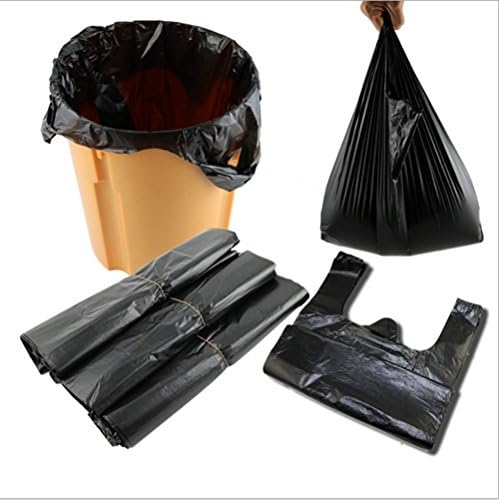 Small Garbage Bag 5 Gallon Wastebasket Liner Trash Bags for Kitchen Bathroom 2 Roll 100 Counts (Black 2)