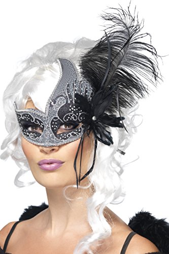 Smiffys Masquerade Dark Angel Eyemask - //medicalbooks.filipinodoctors.org