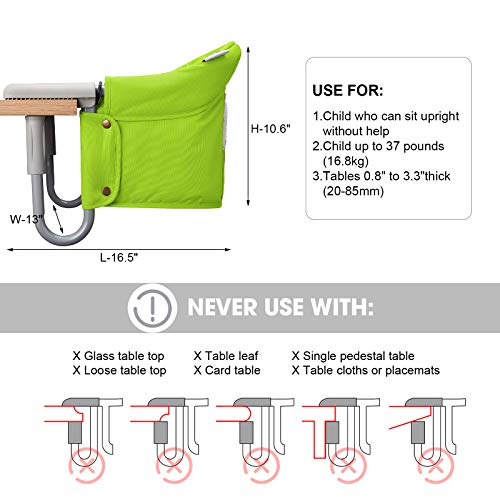 VEEYOO Clip On High Chairs Fast Table Chair for Babies and Toddlers