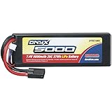 Duratrax Onyx 7.4V 5000mAh 25C Hard Case LiPo Battery with Traxxas ; Connector