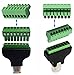 zdyCGTime RJ45 Male Plug to 8P 8C Female Bolt Screw Type terminals Ethernet Net Network Plug Cable for AV CCTV UTP DVR Cat5 Cat5e Cat6 Cat7 in-Line Coupler 300V 8A(2 Pack/M)