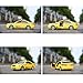 Liberty Imports Friction Powered Yellow Taxi Toy Car with Lights and Sounds - Push Car for Toddler and Children (9.5-Inch)