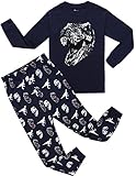 Boys Pajamas Dinosaur Little Kids Pjs Sets 100% Cotton Toddler Sleepwears