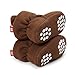 CIOR Baby Baby Cozy Fleece Booties with Non Skid Bottom,DNDXBX,Dark Brown,13