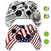 LZETC(TM)Silicone Cover for Xbox One Remote - 2 Pack Combo for Microsoft Xbox 1 Wireless Gamepad Flag