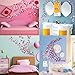 Ewong Butterfly Wall Decals, 36PCS 3D Butterflies Home Decor for Room, Wall Sticker for Girls Room Kids Bedroom Bathroom Baby Nursery Decoration (Pink)
