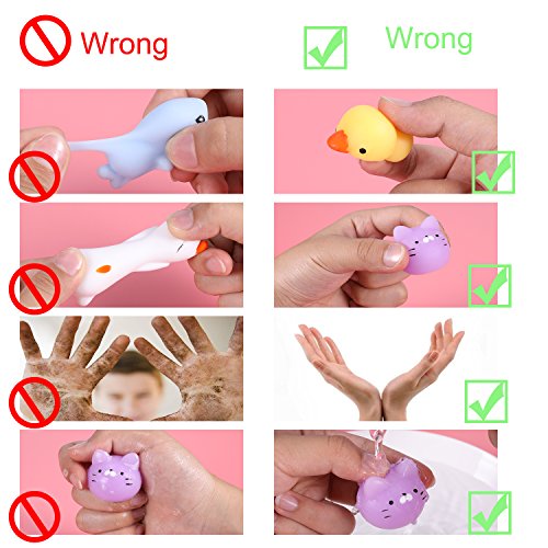 16 Pcs Mochi Squishy Toys,Outego Party Favors for Kids Mochi Squishies Mini Squishys Mini Squeeze Funny Toy Soft Stress and Anxiety Relief Toys Random Color