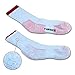 YUEDGE 5 Pack Women's Moisture Wicking Performance Padded Cotton Cushioned Crew Socks Sports Outdoor Athletic Walking Hiking Socks(Large)