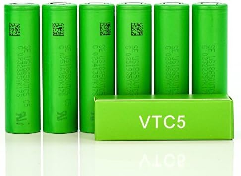 Sony VTC5 18650 2600mah 30A US18650VTC5 rechargeable batteries ( 6-Pack ) | authentic original flat top battery