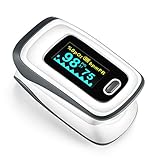 CKeep Fingertip Pulse Oximeter Blood Oxygen Saturation Monitor with LED Screen and Batteries