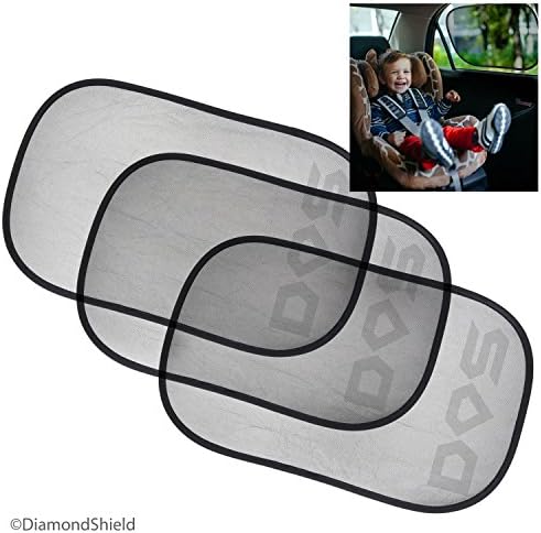 Diamond Shield Car Sun Shades - 19" x 12" - 3 pack