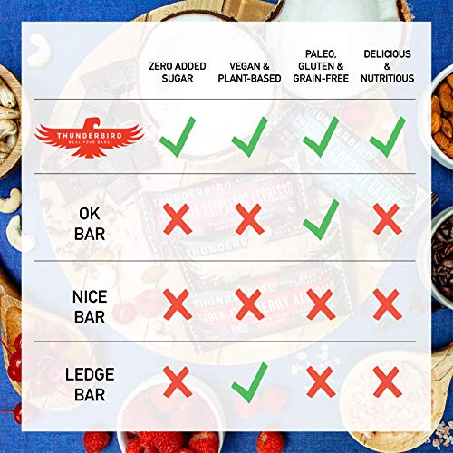 Thunderbird Paleo and Vegan Snacks - Real Food Energy Bars - Fruit & Nut Nutrition Bars - No Added Sugar, Grain and Gluten Free, Non-GMO, 15 Pack (Pecan Goji Pistachio) - Thumbnail 6