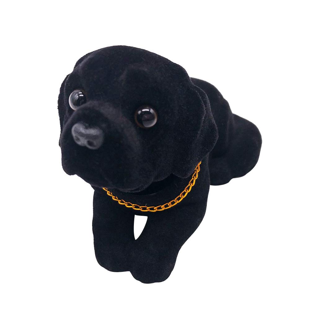 MonLiya Bobble Head Labrador, Car Decoration Nodding Dog Ornaments High Emulation Dog Dashboard Vehicle Desk Tabletop Office Decor Car Gift for Men(Labrador)