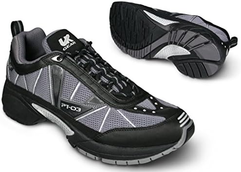Mens UK Gear PT-03 NC US Military Edition Road and Trail Running Shoe, Black/Grey, 11.5 D