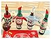 Vivian Christmas Bottle Cover Bag Knitted Wine Sweaters Cover Dress with Hat Set of 4 PCS