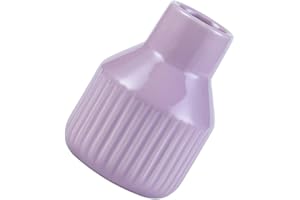 TIKODIDA Flower Vase Ceramic Purple Decorative Piece for Living Room Bedroom and Home Table