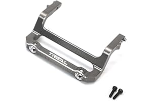 TREAL Aluminum 7075 Front Bumper Mount for Axial SCX24 C10 Upgrades (Gray)