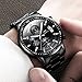 KASHIDUN Men's Watches Luxury Sports Casual Quartz Wristwatches Waterproof Chronograph Calendar Date Stainless Steel Band Black Color (A-Black)